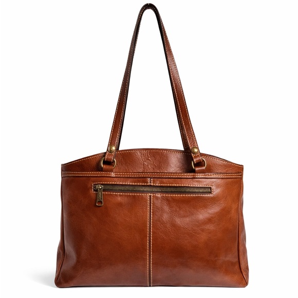 Patricia Nash Handbags - Patricia Nash Brown Poppy Tote Leather structured Shoulder Bag